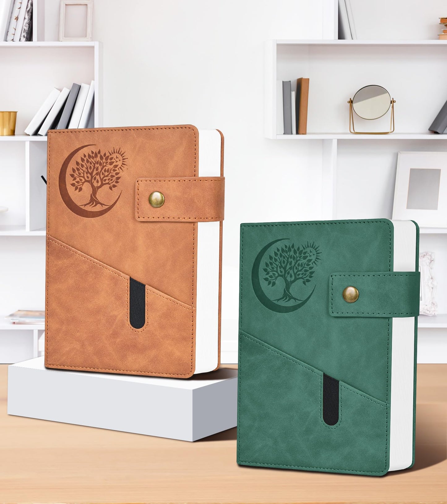 PAIBAS B5 Leather Journal Notebook, 365 Pages Thick Hardcover Lined Journal for Men Women, Large 7.6" x 10" College Ruled Notebooks for Work, School, Travel, Business, Note Taking, Writing Diary