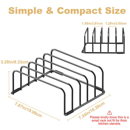 Cutting Board Organizer, [2-Pack] Cutting Board Holder Rack Baking Cookie Pan Sheets Cooling Small Racks Storage Stand for Kitchen Cabinet Countertop Bakeware Organizer 7.87 x 7.24 x 3.28 in