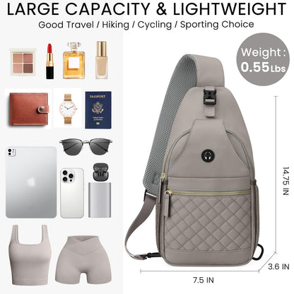 Small Crossbody Purses Bags for Women Men Travel, Chest Sling Bag Women Casual Cross Body Bag for Woman Sling Backpack