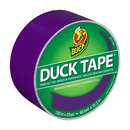 Duck 283138 Tape, Purple Duchess, 1.88 inches x 20 Yards, Single Roll, Multicolor, 60 Foot