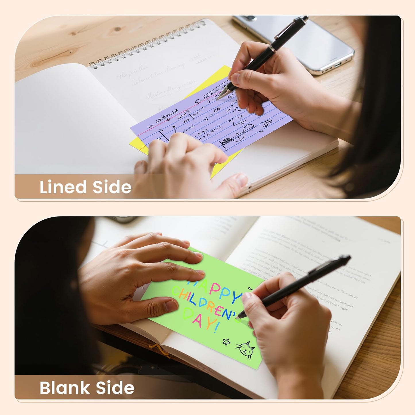 Index Cards 4x6, 400 Sheets, Ruled Color Flash Cards for Effective Studying and Note-Taking, Premium Note Cards, Essential School Supplies for College & Office, Home Organization & Study Supplies