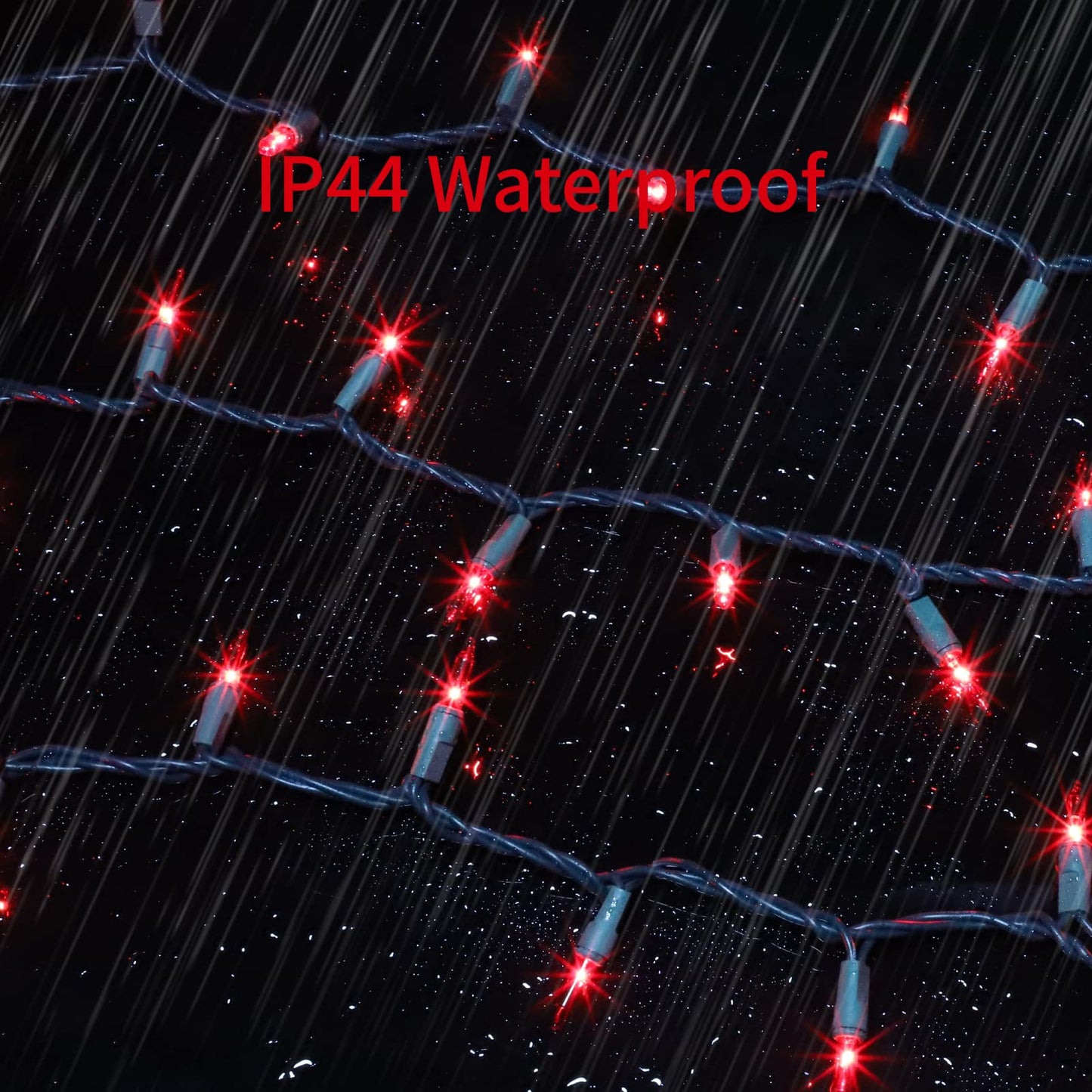 GLOWNOVA Green Wire,RED Incandescent Bulb 300 Mini String Lights for Indoor Christmas Tree Garland Birthday Wedding Party Festival Decoration