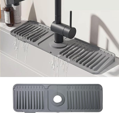 STARGAZ Silicone Faucet Mat for Kitchen Sink, Faucet Draining Mat, Sink Back