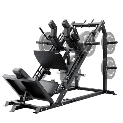 RitFit Gazelle Pro 3 in 1 Leg Press and Hack Squat Machine - High-Tensile Steel Leg Press Machine, 2000lbs Capacity, Adjustable Angles with Weight Storage