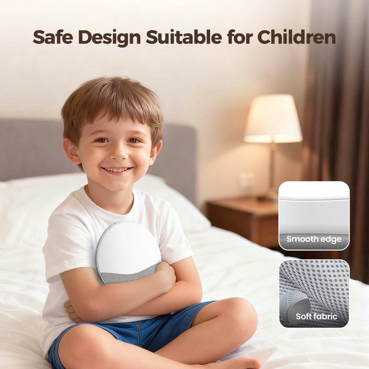 Ok to Wake Alarm Clock for Kids, Sleep Trainer with Night Light, White Noise Sound Machine, Dimmable Digital Display, 21 Soothing Sounds, Gentle Wake-up, Child Lock, for Kid, Toddler, Bedside, Bedroom