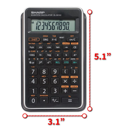 Sharp EL501X2BWH Engineering/Scientific Calculator