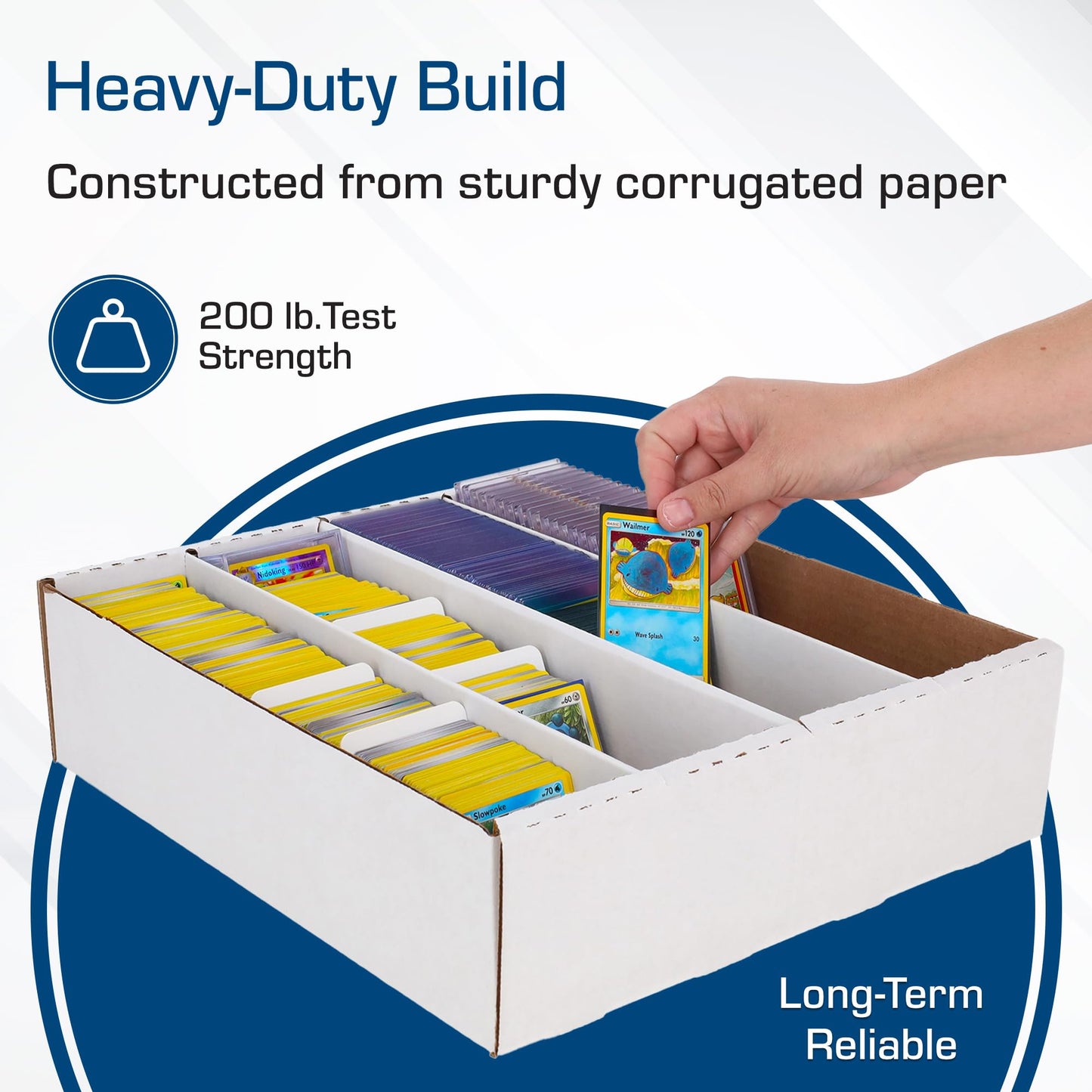 BCW Monster Box - 2ct Trading Card Storage Box | Holds 3200 Cards | Sports & TCG Card Organizer