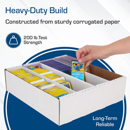 BCW Monster Box - 2ct Trading Card Storage Box | Holds 3200 Cards | Sports & TCG Card Organizer