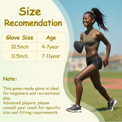 Urby Left Handed Baseball Glove, Left Handed T Ball Glove for Lefty, Left Hand Throw Only. T-Ball & Youth Baseball Gloves.