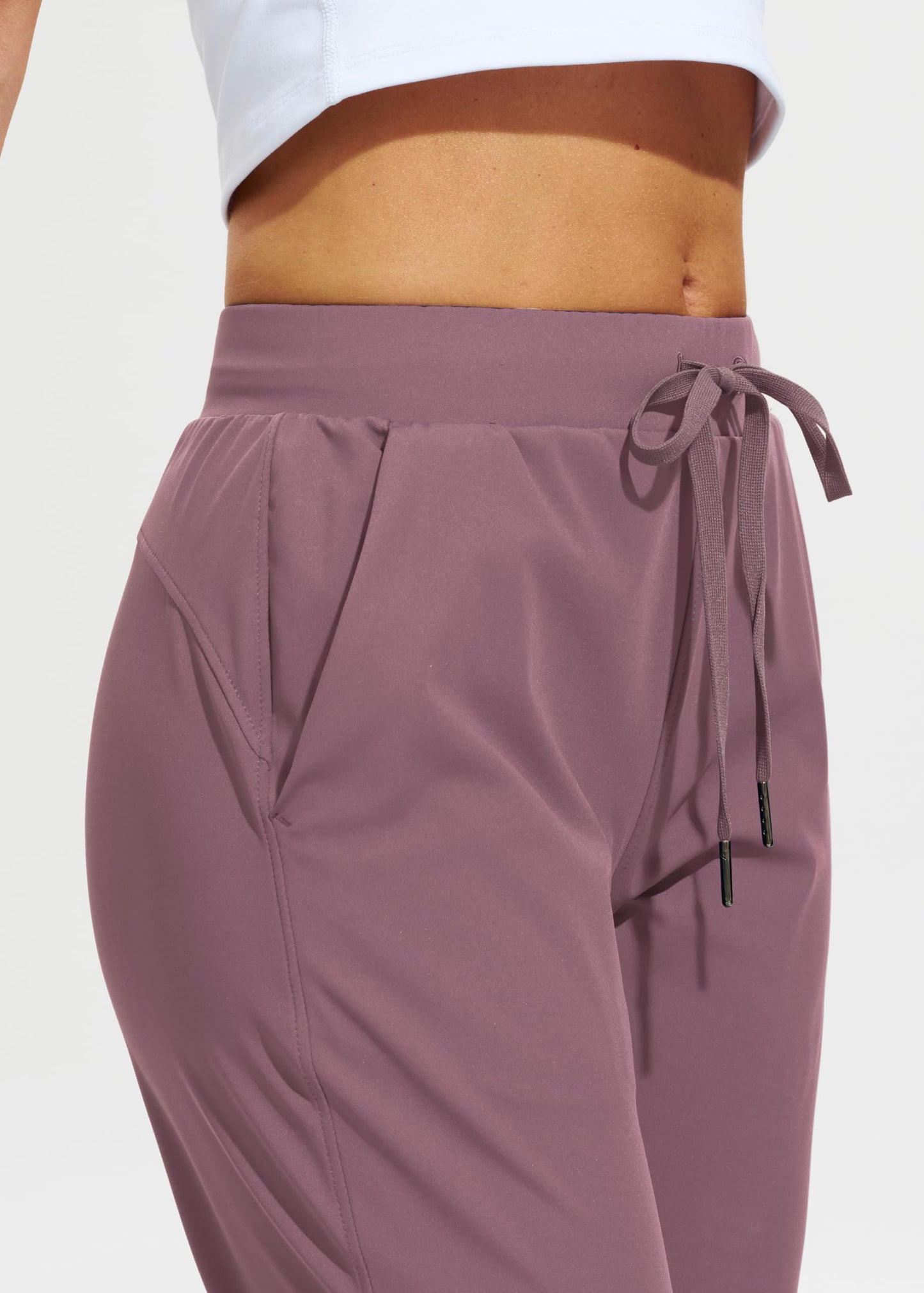 Libin Women's Joggers Pants Athletic Dance Sweatpants with Pockets Running Tapered Casual Pants for Workout,Lounge, Vintage Purple XXL