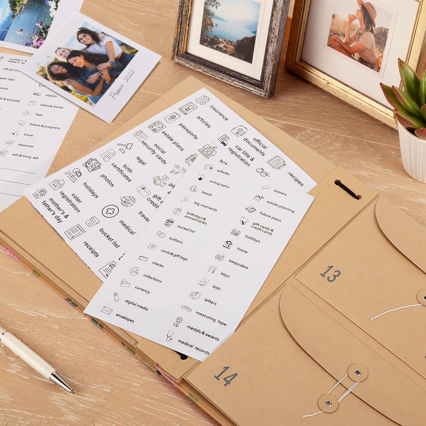 Important Document Organizer, Expanding File Folder for Important Papers, Emergency Binder, Birth Certificates, Social Security Cards, and Passports, Anti-Lost Binders, Graduation Gifts