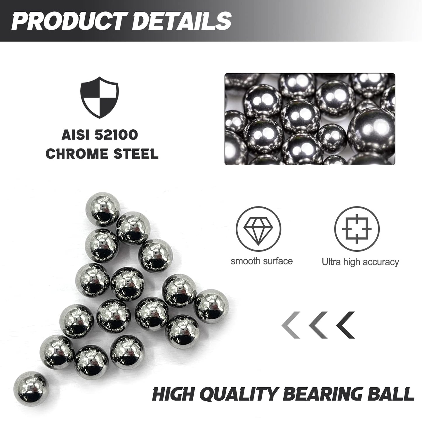 11mm Ball Bearing Solid Steel Bearing Balls Precision Balls - 200 Pieces