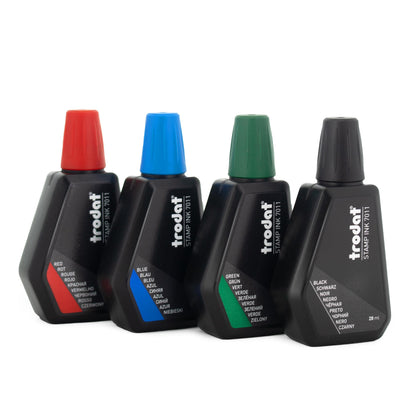 Stamp Pro Pink Self Inking 3 Line Custom Stamp – Personalized Name or Text Stamp for Home, School, Crafts & Business Use