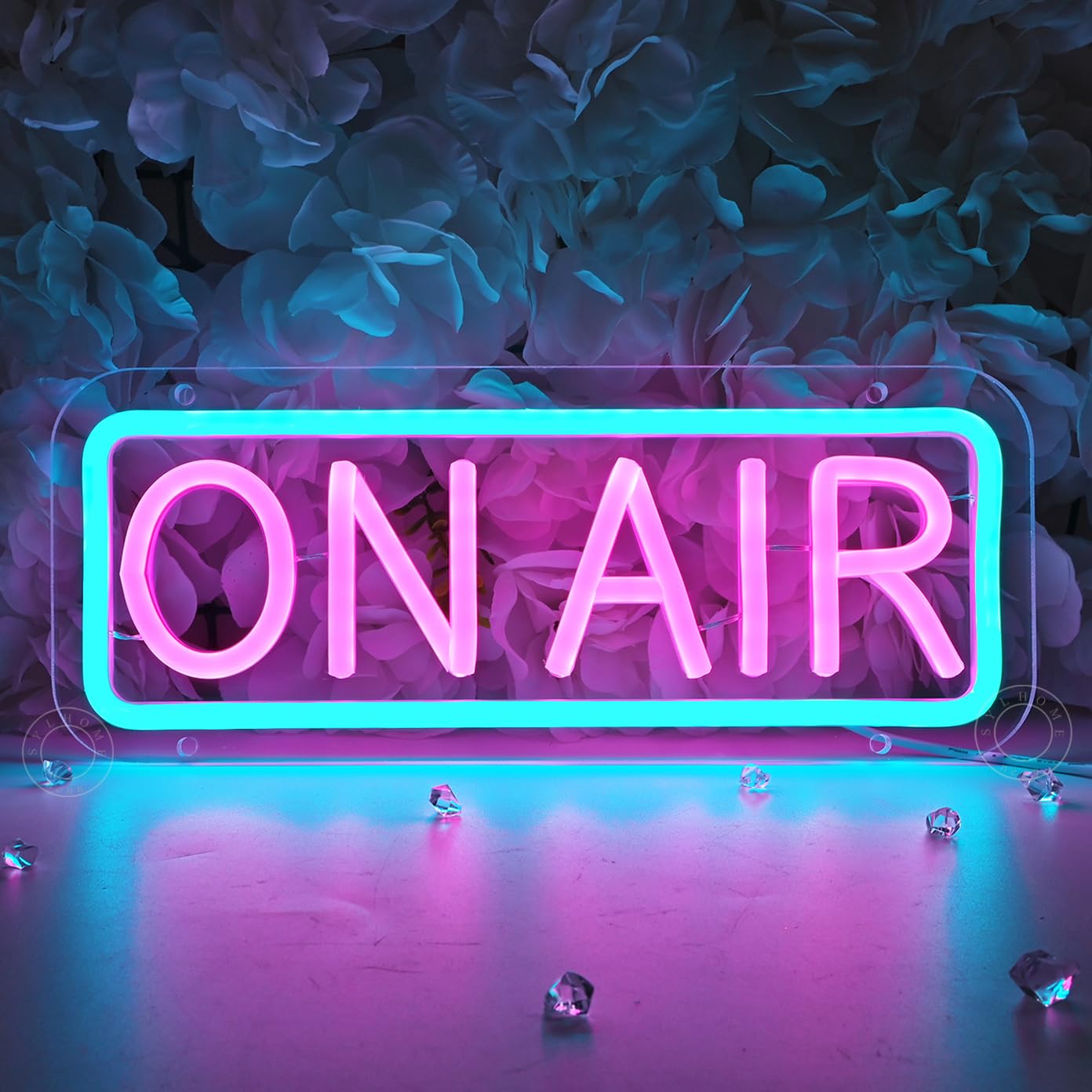 SYLHOME On Air Led Neon Light Sign Home Bedroom Man Cave Game Room Bar Pub Studio Club Wall Sign Decor Birthday Christmas Party Decoration 11.81" X 4.72" USB