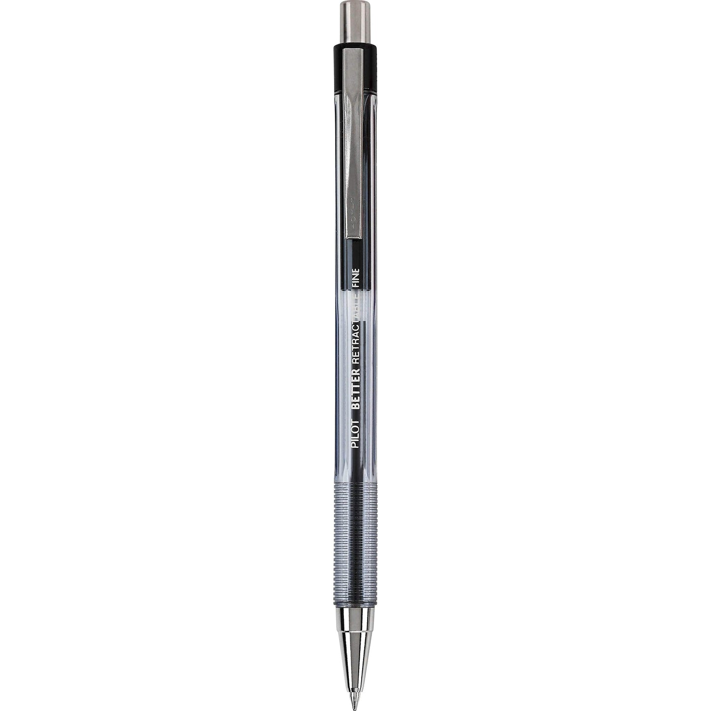 PILOT Pen 30000 The Better Ball Point Pen Refillable & Retractable Ballpoint Pens, Fine Point, Black Ink, 12-Pack
