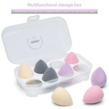 COSTICA Makeup Sponge Set Blender, Beauty Sponge Makeup Blender Flawless for Liquid - Multi Colored 4 pcs Rose Series