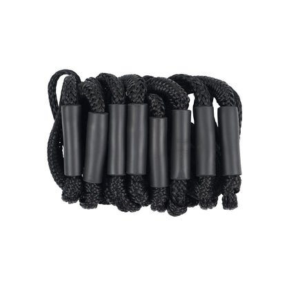 Bungee Dock Line Mooring Rope for Boat 4ft Black 4 Pack, Boat Tie Downs for Docking Bungee Cords Accessories for Boating PWC, Jet Ski, Watercraft, Pontoon, Bass, Kayak, Sea Doo, Fishing and John Boats