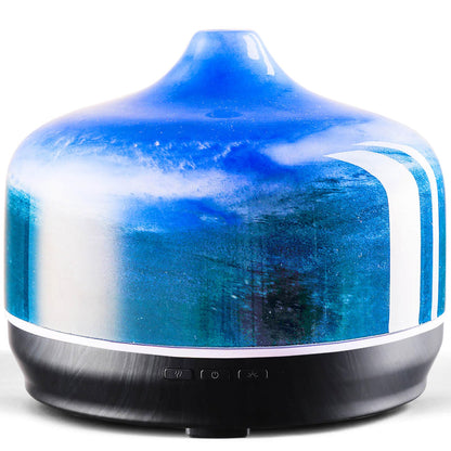 Porseme 500ml Essential Oil Diffuser, Aroma Ultrasonic Humidifier with Remote Control, BPA Free, Auto Shut-Off, Timer Setting for Large Room Sleeping Yoga