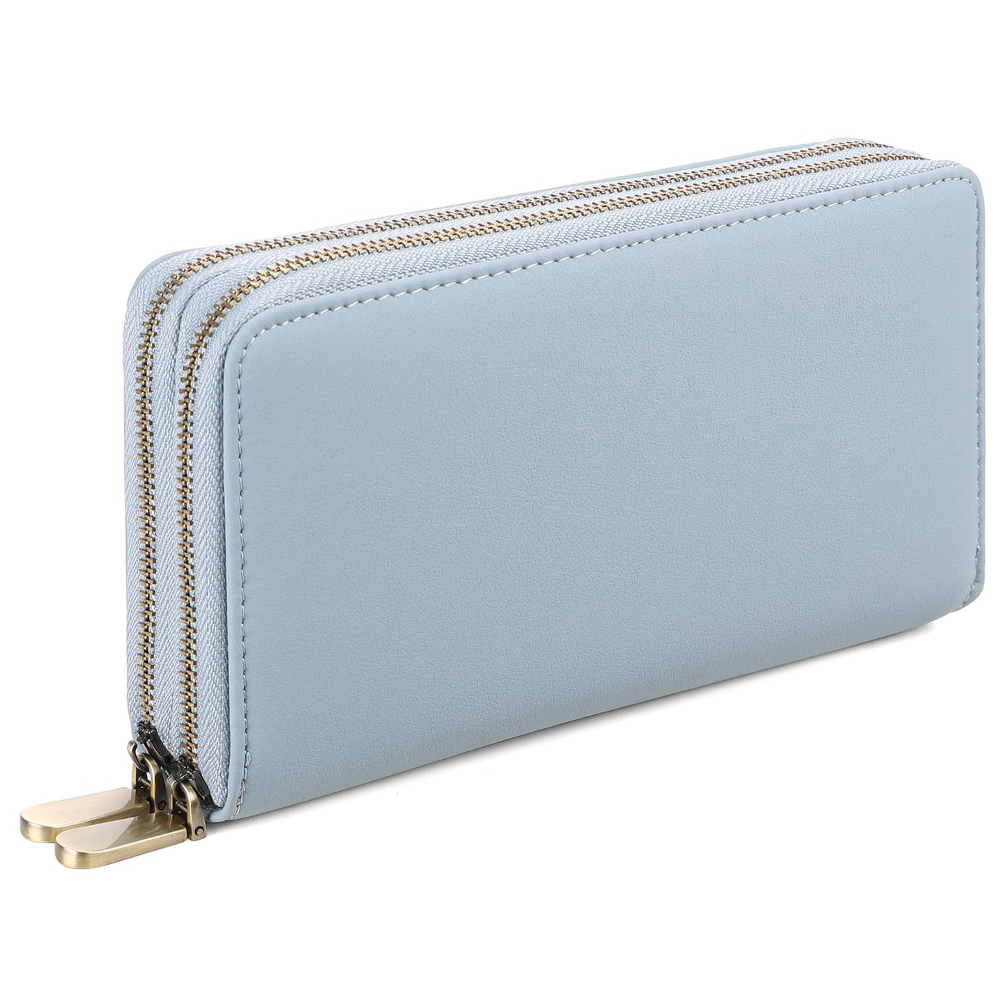 GAEKEAO Wallet for Women Clutch Leather RFID Blocking Wristlet Purse Zip Around Wallets Large Capacity Credit Card Holder