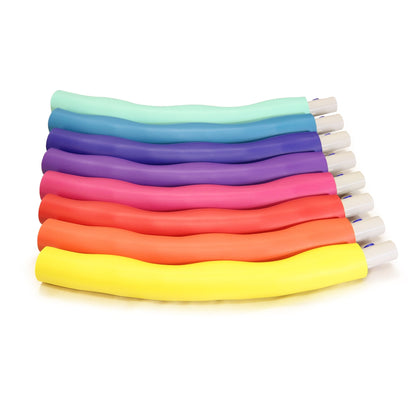 Weighted Hula Hoop, ACU Hoop 3M - 3.2lb Medium, Weight Loss Fitness Exercise Sports Hoop with Wavy Ridges (Rainbow Colors)