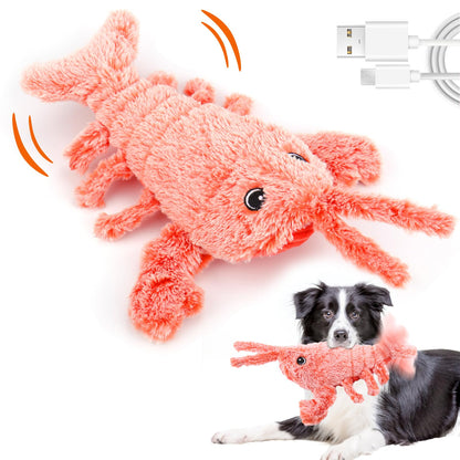 Mity rain Interactive Dog Toys - Wiggly Lobster for Small Medium Large Dogs, Moving Pet Toy to Keep Them Busy for Boredom, Floppy Smart Motion Activate Enrichment, Rechargeable