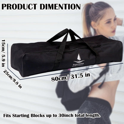 Supvision Starting Block Track Field with Carry Bag Multi-Function Track Starting Blocks for Sprinting 6 Angle Adjustable Aluminum Running Blocks Suitable for Athletics Plastic Runway Cinder Track