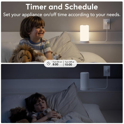 EIGHTREE Smart Plug, Smart Home WiFi Outlet Works with Alexa & Google Home, Smart Socket with Remote Control & Timer Function, 2.4GHz WiFi Only, 4 Packs