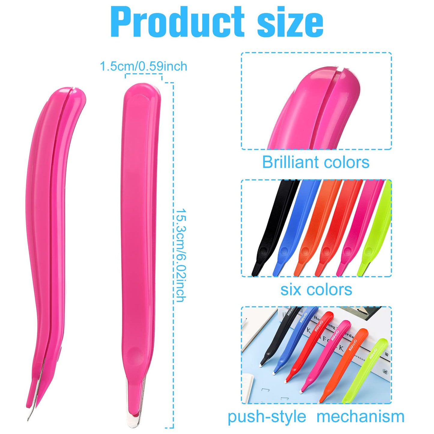 24 Pcs Magnetic Staple Remover Bulk Staple Remover Puller Removing Pen Operation Christmas Tool Gifts Rubberized Office School Gift(Candy Color)