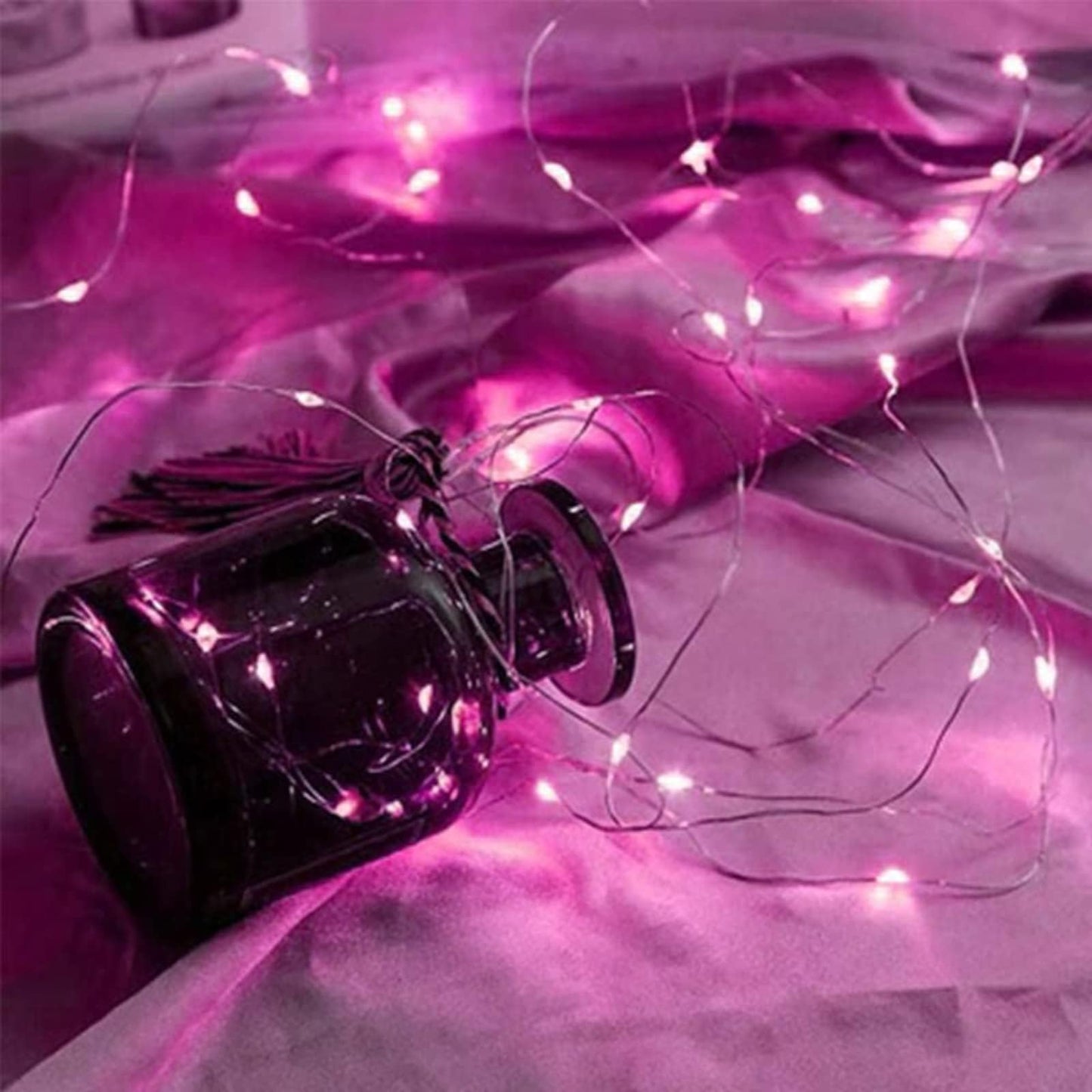 Rivokeer 12 Pack Fairy Lights Battery Operated String Lights，7FT 20LED Waterproof Silver Wire Christmas Lights Outdoor,Firefly Mini Lights for Bedroom Party Birthday Wedding Indoor Decorations.