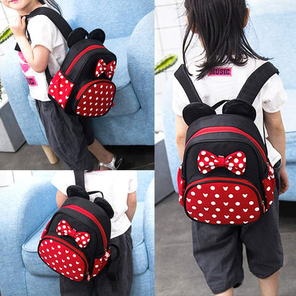 Voikukka Mini Backpack for Girls Toddler Bookbag Small Cute Kids Backpacks for Toddler Backpack Baby Daycare Bag Little Girl Backpacks Child Kindergarten Book Bags Mouse Toys Travel Accessories