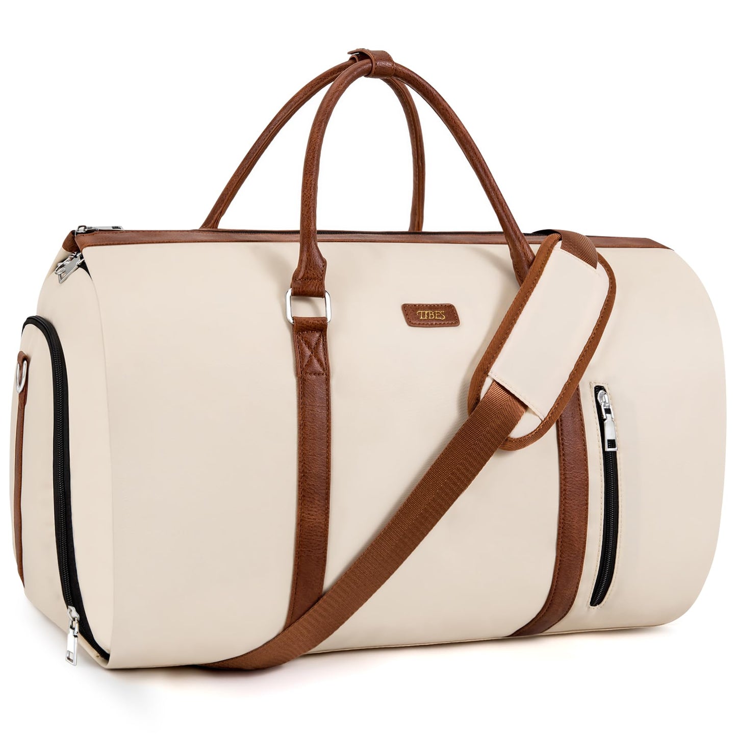 Convertible 2-in-1 Garment Bags for Travel, 50L Carry On Garment Duffle Bag With Shoe Compartment Large Weekender Bag for Women Men Hanging Suitcase Suit Travel Duffel Overnight Bags