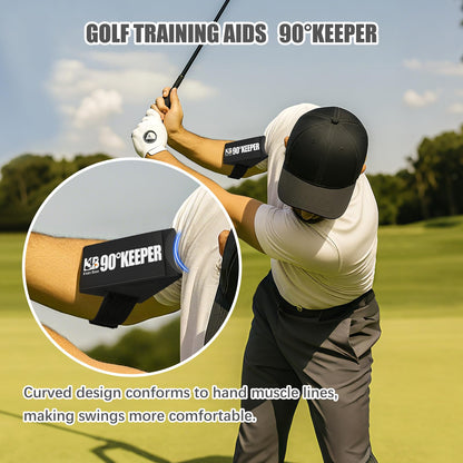 Kivan Base Golf Swing Trainer Aid, 90°Keeper Golf Posture Correction Training Aid, Professional Swing Accuracy Improvement Tool for Preventing Over Swinging