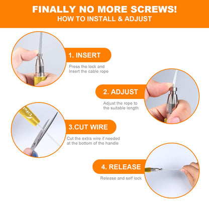 Jump Rope, High Speed Weighted Jump Rope - Premium Quality Tangle-Free - Self-Locking Screw-Free Design - Jump Ropes for Fitness - Skipping Rope for Workout Fitness, Crossfit & Home Exercises