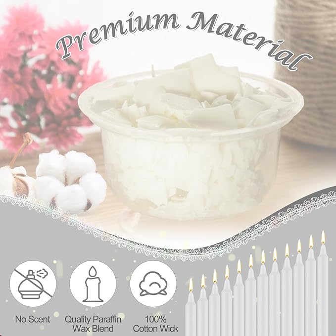 Tobeape Spell Chime Candles 24 pcs White Candles, 4" Tall Unscented Mini Taper Candle for Christmas, Witchcraft, Wiccan Altar, Magic Tool, Ritual, Prayer, Meditation, Wedding Party Decoration, Shabbat