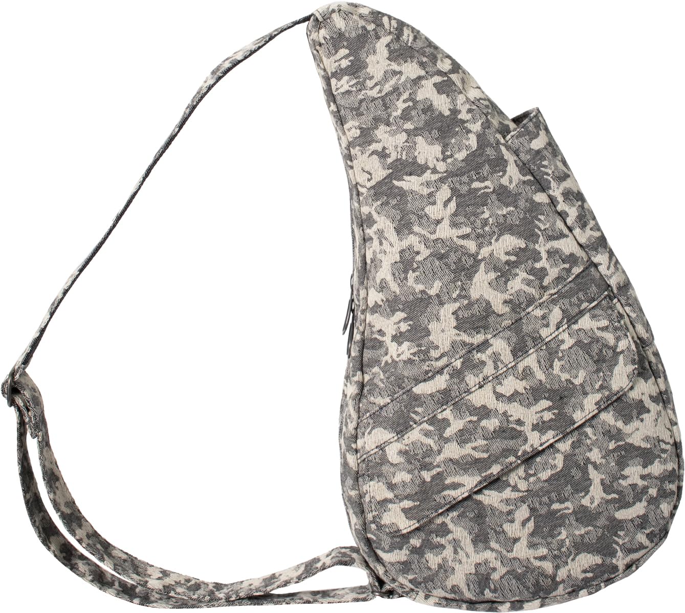 AmeriBag 17" Print Healthy Back Bag Ergonomic Crossbody Sling for Everyday Use, Travel & Walking Comfort (Cloud Camo)