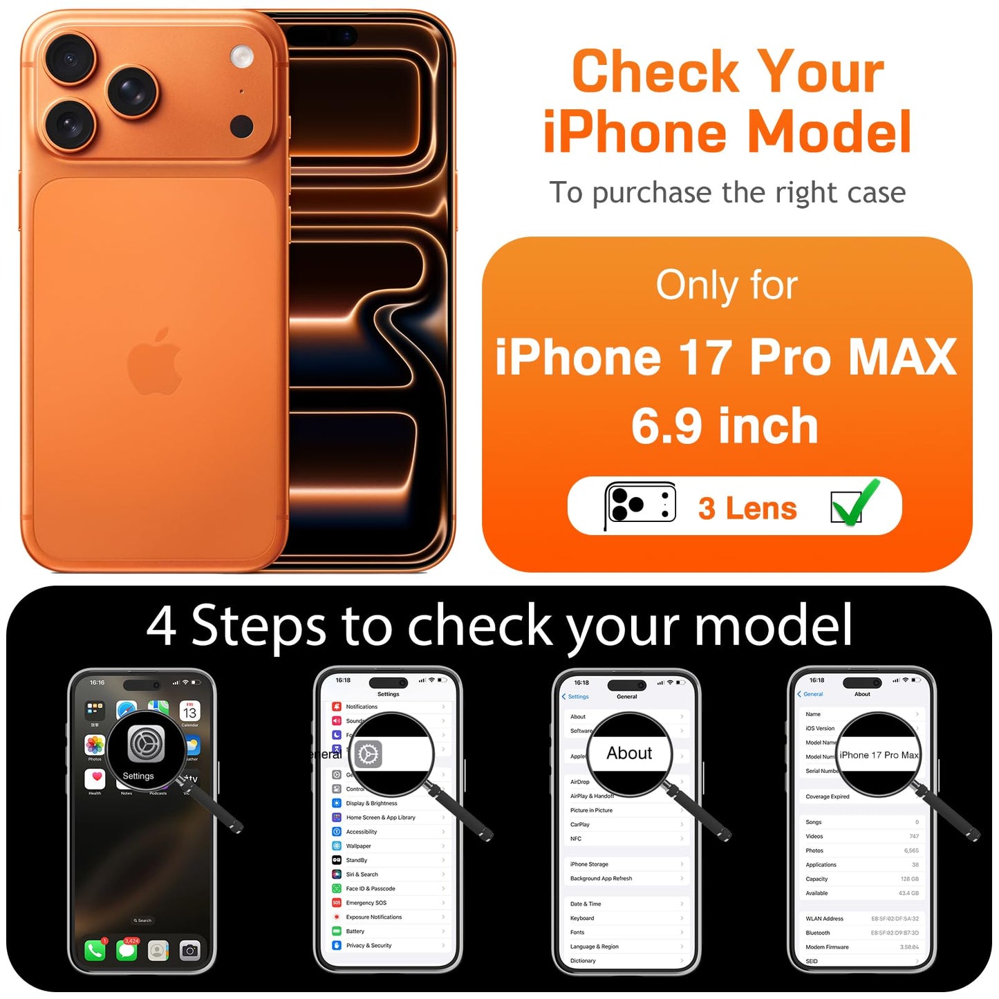 LOHASIC for iPhone 17 Pro Max Wallet Case with Card Holder, Women Men PU Leather RFID Blocking Credit Card Slots Kickstand Protective Cover Flip Phone Case for iPhone 17 ProMax 6.9" 2025 - Brown