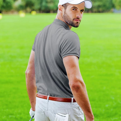 Men's Golf Polo Shirts - Casual Moisture-Wicking Quick-Dry Short Sleeve | Comfortable Fit