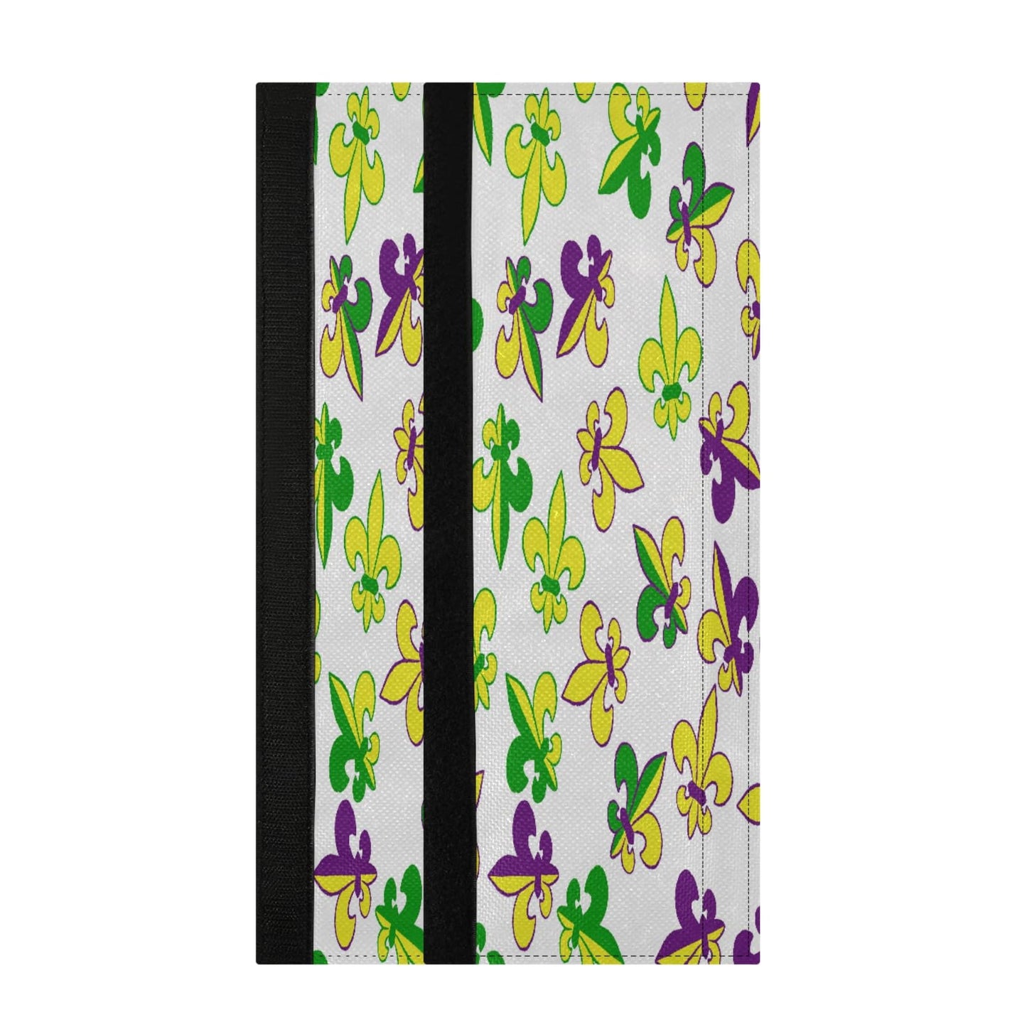 Eionryn Mardi Gras Fleur De Lis Refrigerator Door Handle Covers Carnival Masquerade Kitchen Appliances Gloves for Microwave Dishwasher Fridge Door Cloth Protector 2pcs