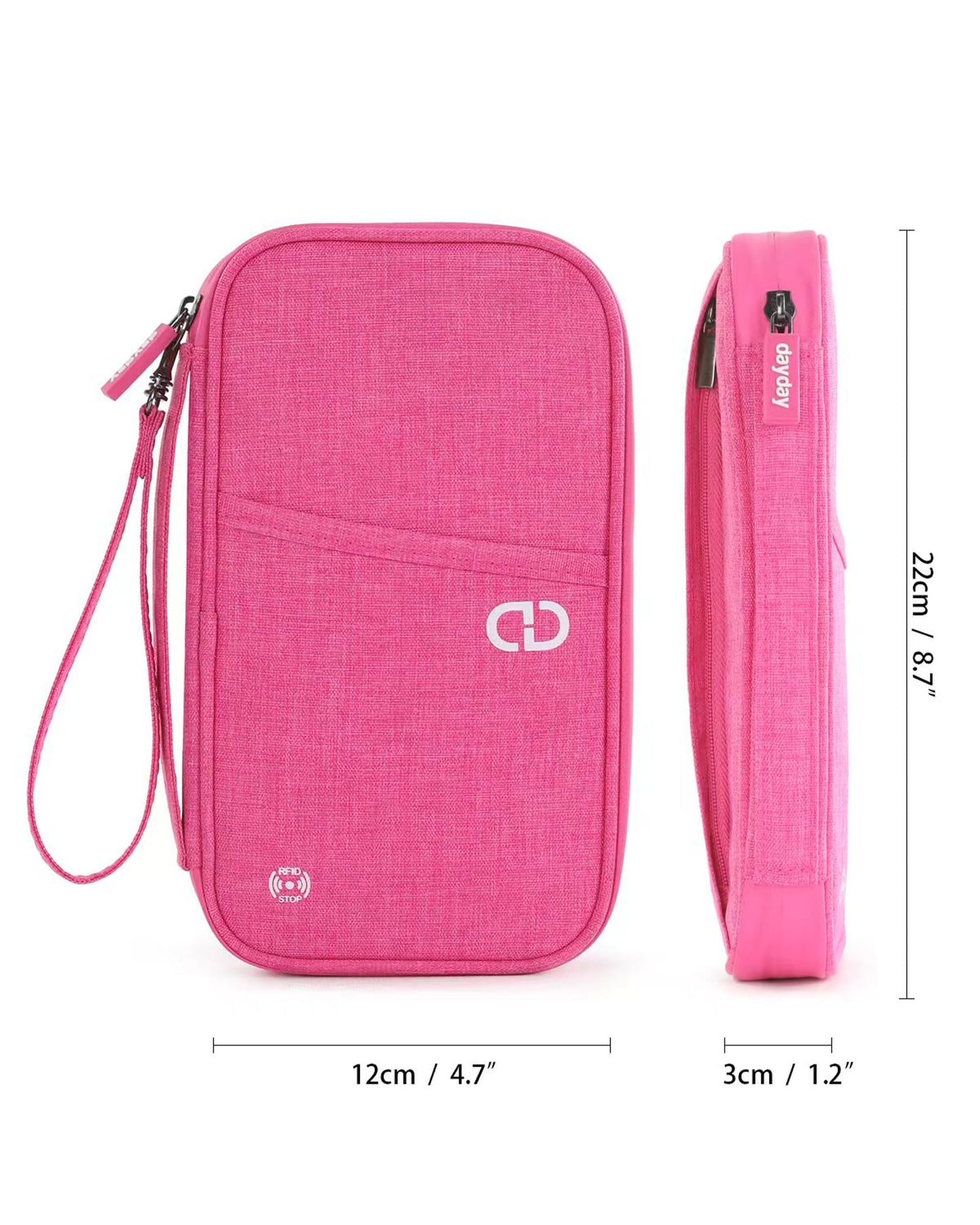P.travel Family Passport Holder RFID Blocking Travel Document Organizer, Waterproof Passport Wallet for Women Men, Lightweight Passport Case for Boarding Pass, Cards, ID & Travel Essentials