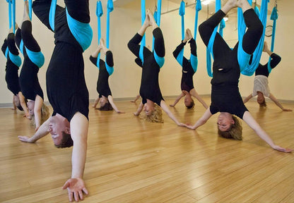Ovyuzhen Aerial Yoga Hammock,Ultra Strong Yoga Swings Set Trapeze Extension,Antigravity Ceiling Hanging Sling Inversion Exercises
