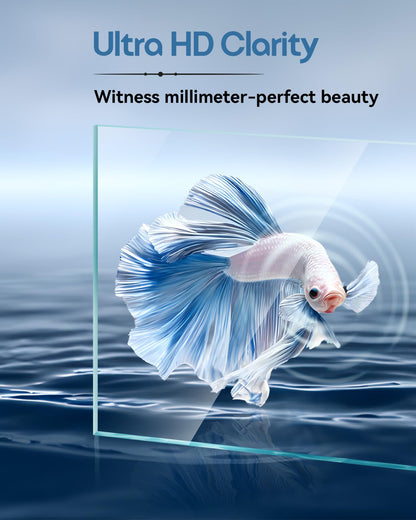 Glass Fish Tank Kit, 5 Gallon Betta Fish Tank Aquarium Starter Kit with Filter, Lights, Lid, for Betta, Goldfish, Small Fish or shrimg