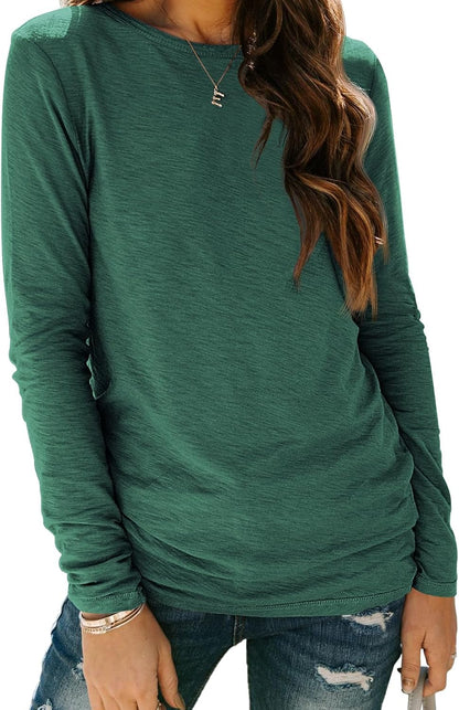AUTOMET Long Sleeve Shirts for Women Business Casual Tops Fall Fashion Clothes Workout Plus Size Teacher Winter Outfits 2025