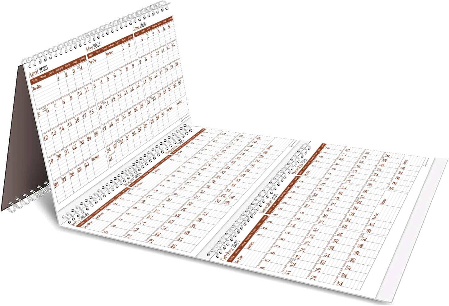 2026-2029 Yearly Wall Calendar by STRIVE ZEN, Quarterly Planner, Move a Page, Julian Date, January 2026 to December 2029, Thick Paper, Vertical, Rolling 12 months, 36" x 17", 4 Full Years, 48 Months
