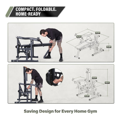 Major Fitness P1 Bench Press Machine with Independent Arms – Adjustable Flat & Incline Bench Press for Chest & AB Workouts – Perfect Home Gym Equipment (P1 Bench Press Rack)