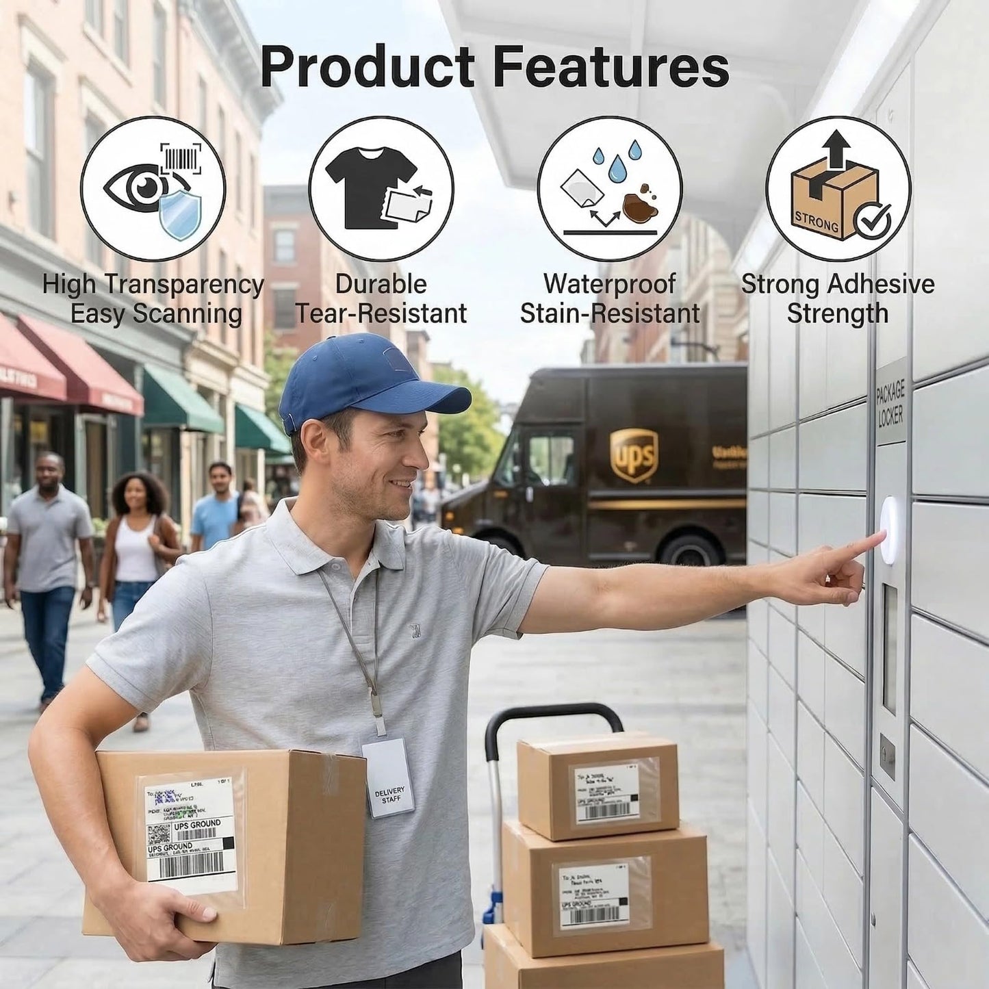 9527 Product 6" x 9" Clear Adhesive Top Loading Packing List Clear Shipping Pouches, Mailing/Shipping Label Envelopes (200 Pack)