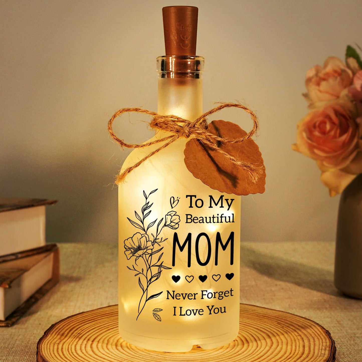 Vetbuosa Gifts for Mom Mothers Day - LED Bottle Decorative Light Mommy Birthday Gifts, Mothers Day Presents for Mom