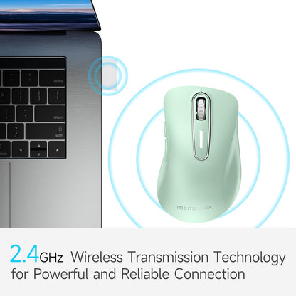 memzuoix 2.4G Wireless Mouse, 1400 DPI Mobile Optical Cordless Mouse with USB Receiver, Portable Computer Mice for Laptop, PC, Desktop, MacBook, 5 Buttons, Red