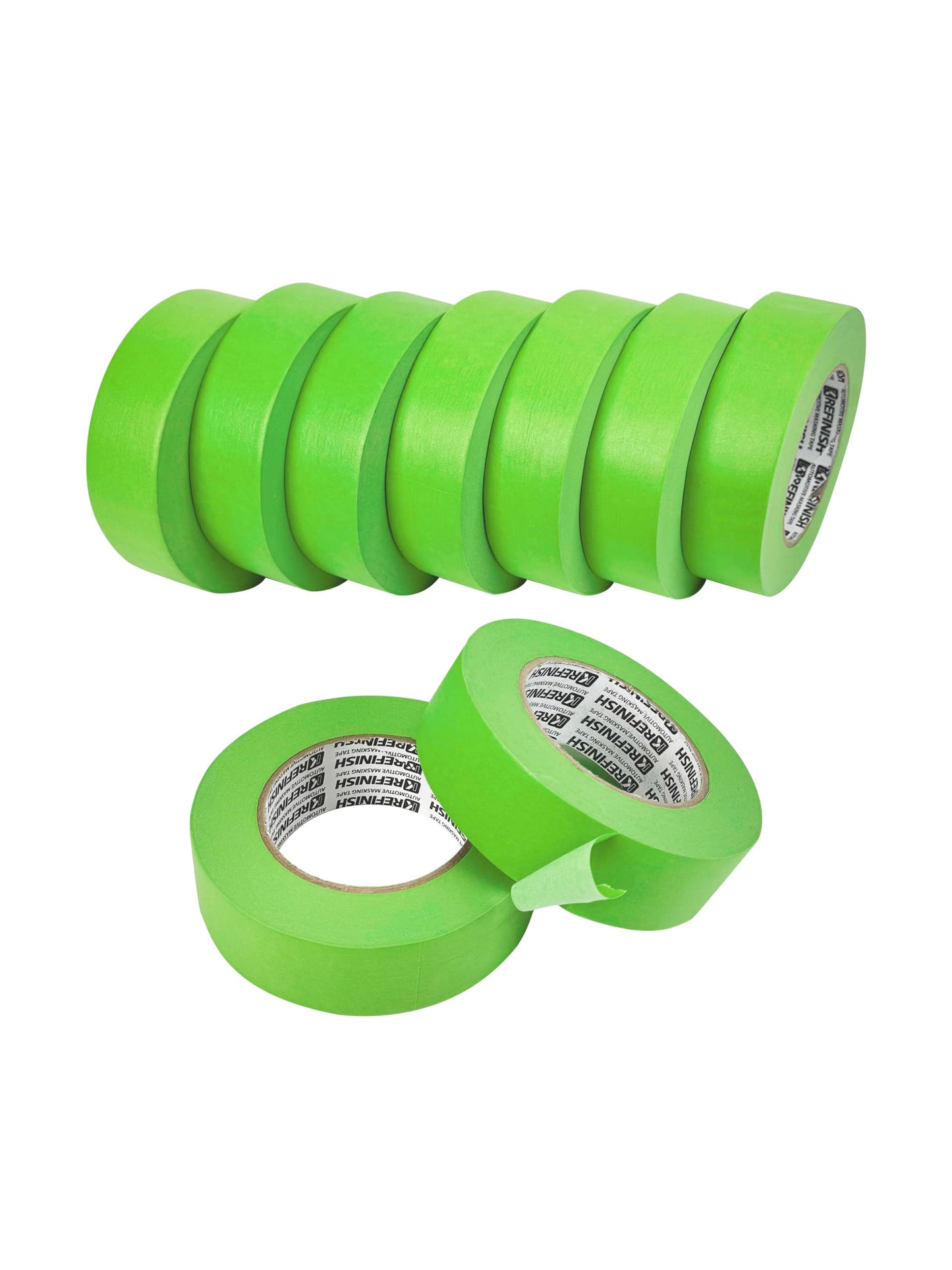KREFINISH Painters Tape for Car Paint Green No Residue Automotive Masking Tape for Automotive Paint - Heat Resistant for Paint Booth, 1.41 Inches x 60 Yards, 9 Rolls
