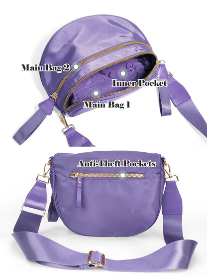 Pure Colour Crossbody Bag Bum Bag for Women,Spacious Purse Fanny Packs Belt Bag,Oversized Bum Bag (Colour Bum Bag-Beige)