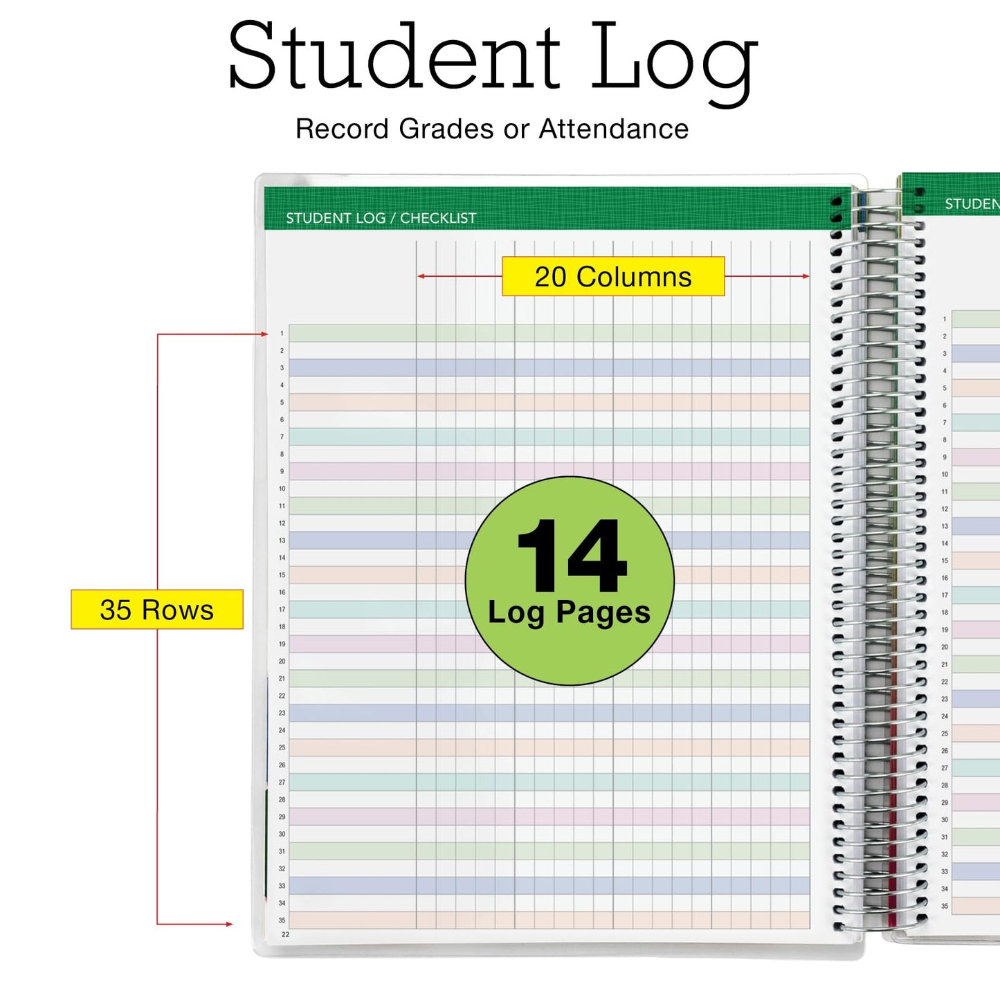 DELUXE TEACHER PLANNER Aug 2026-Jul 2027 8.5x11 Daily Weekly Monthly Organizers with 7 Periods, Pocket Folder, Dated Calendar, Page Tabs, Bookmark and Planning Stickers (Black Tree Seasons)